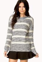 Forever21 Fireside Heathered Stripe Sweater