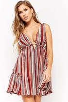 Forever21 Striped Plunging Dress