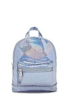 Forever21 Blue Glitter Mini Backpack