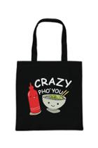 Forever21 Crazy Pho You Graphic Tote Bag