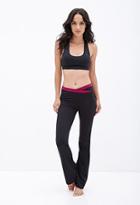 Forever21 Crossover-waist Fit & Flare Pants