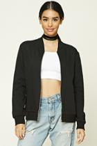 Forever21 Women's  Black Classic Zip Jacket