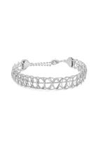 Forever21 Silver Structured Tattoo Choker
