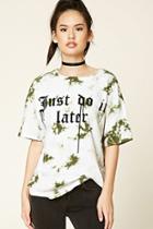 Forever21 Oversized Tie-dye Graphic Tee