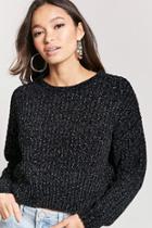 Forever21 Metallic Chenille Knit Sweater