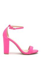 Forever21 Solid Ankle Strap Heels