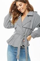 Forever21 Houndstooth Trench Coat