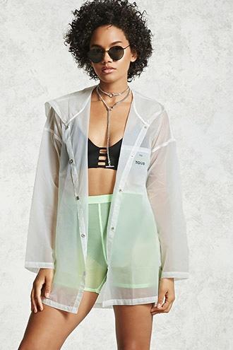 Forever21 Transparent Nylon Jacket