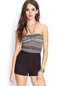 Forever21 Tribal Print Halter Top