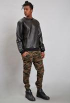 21 Men Reason Quilted Faux Leather Top