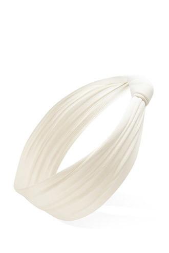 Forever21 Cream Knotted Ribbed Headwrap