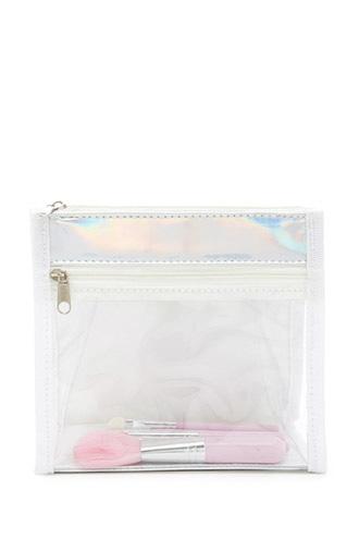 Forever21 Makeup Brush And Bag Set