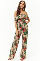 Forever21 Crepe Floral Wide-leg Pants