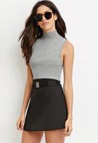 Forever21 Women's  Belted Mini Skirt