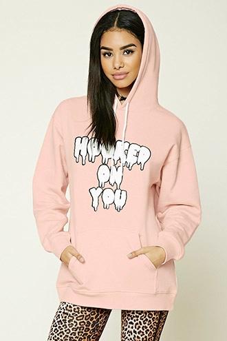 Forever21 Hooked On You Graphic Hoodie
