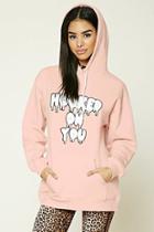 Forever21 Hooked On You Graphic Hoodie