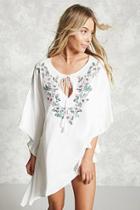 Forever21 Embroidered Cover-up Kaftan