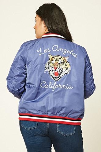 Forever21 Plus Women's  Plus Size California Bomber