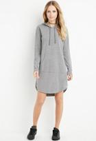 Forever21 Women's  Hooded Sweatshirt Dress (heather Grey)
