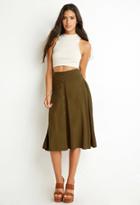 Forever21 Button-front A-line Skirt