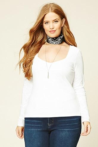 Forever21 Plus Women's  Plus Size Sweetheart Top