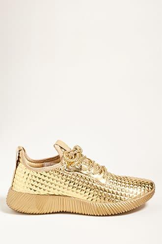 Forever21 Metallic Low-top Tennis Shoe