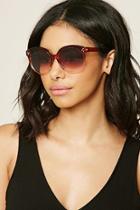 Forever21 Brown Glossy Round Sunglasses