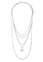 Forever21 Mixed Bead Layered Necklace