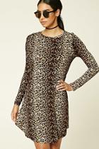 Forever21 Women's  Leopard Print Swing Dress