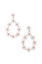 Forever21 Beaded & Sequin Flower Statement Earrings