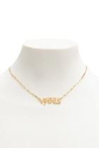 Forever21 Vibes Nameplate Necklace