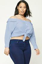 Forever21 Plus Size Pinstripe Top