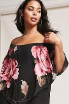 Forever21 Plus Size Off-the-shoulder Flounce Dress