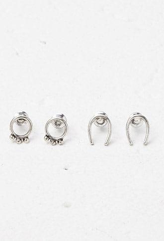 Forever21 Geo-shaped Stud Set
