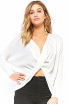 Forever21 Waffle-knit Tulip-hem Top
