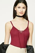 Forever21 Lace-up Cami