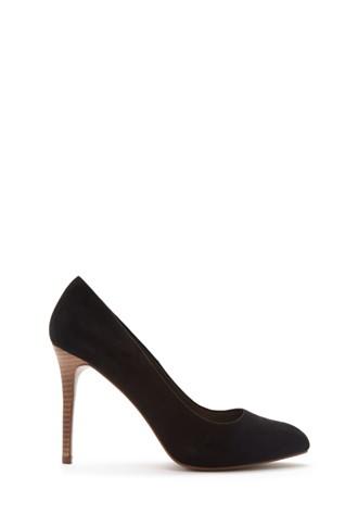 Forever21 Women's  Black Faux Suede Pumps