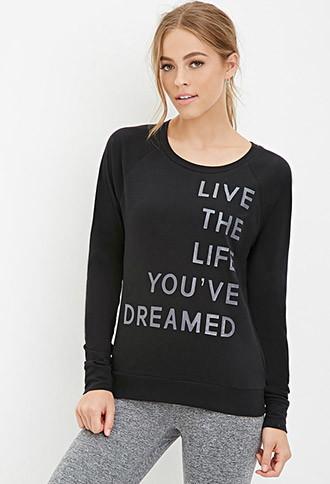 Forever21 Women's  Live The Life Graphic Tee