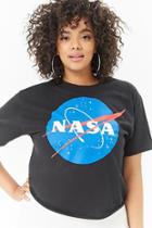 Forever21 Plus Size Nasa Graphic Cropped Tee