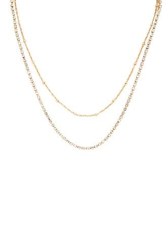 Forever21 Rhinestone Tiered Necklace