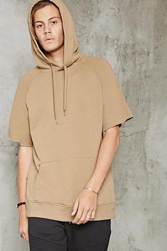 21 Men Men's  Raw Short-sleeve Hoodie