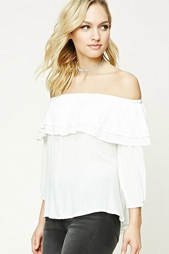 Forever21 Contemporary Ruffled Top