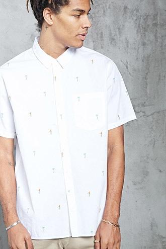 Forever21 Palm Tree Graphic Shirt