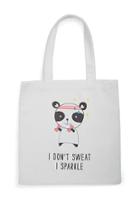 Forever21 I Dont Sweat Graphic Eco Tote Bag
