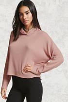 Forever21 Ribbed Boxy Hoodie Top