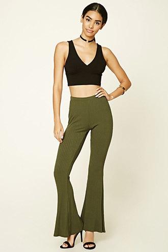Forever21 Women's  Mid-rise Flared Leggings