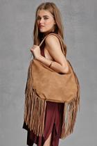 Forever21 Emperia Faux Leather Fringe Bag