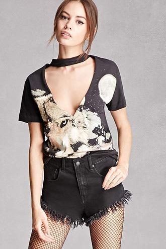 Forever21 The Classic Wolf Graphic Tee