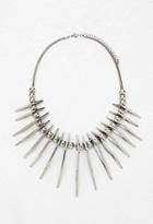 Forever21 Triangle Statement Necklace (b.silver)