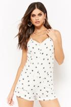 Forever21 Palm Tree Print Cami Romper